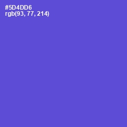 #5D4DD6 - Indigo Color Image