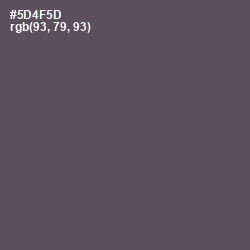 #5D4F5D - Don Juan Color Image