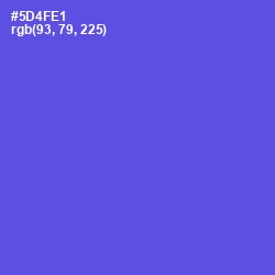 #5D4FE1 - Royal Blue Color Image