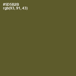 #5D5B2B - Verdigris Color Image