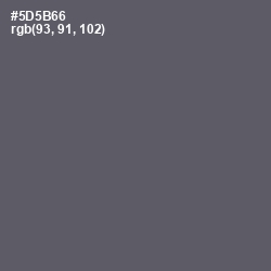 #5D5B66 - Scarpa Flow Color Image