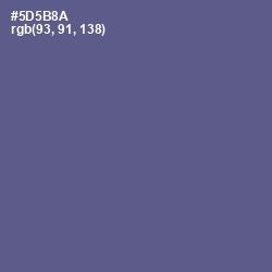 #5D5B8A - Victoria Color Image
