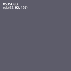 #5D5C6B - Mid Gray Color Image