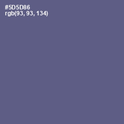 #5D5D86 - Victoria Color Image