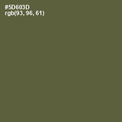 #5D603D - Chalet Green Color Image