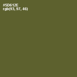 #5D612E - Chalet Green Color Image
