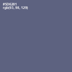 #5D6281 - Bismark Color Image