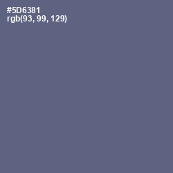 #5D6381 - Bismark Color Image