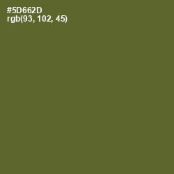 #5D662D - Chalet Green Color Image