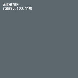 #5D676E - Shuttle Gray Color Image
