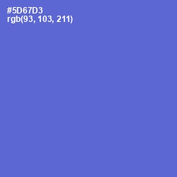 #5D67D3 - Indigo Color Image