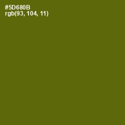 #5D680B - Green Leaf Color Image