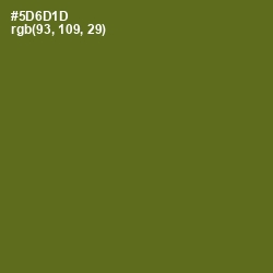 #5D6D1D - Green Leaf Color Image