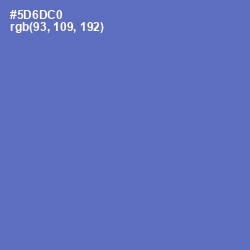 #5D6DC0 - Indigo Color Image