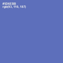 #5D6EBB - San Marino Color Image