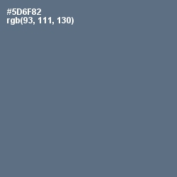 #5D6F82 - Bismark Color Image
