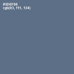 #5D6F86 - Bismark Color Image