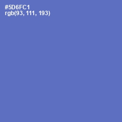 #5D6FC1 - Indigo Color Image