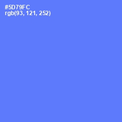 #5D79FC - Royal Blue Color Image