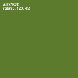 #5D7B2D - Chalet Green Color Image