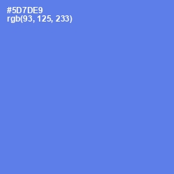 #5D7DE9 - Royal Blue Color Image