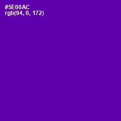 #5E00AC - Purple Color Image