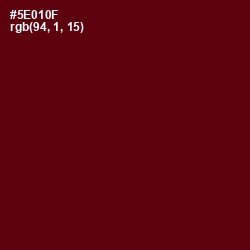 #5E010F - Maroon Oak Color Image