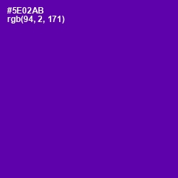 #5E02AB - Purple Color Image