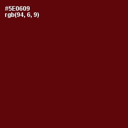 #5E0609 - Mahogany Color Image