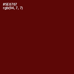 #5E0707 - Mahogany Color Image