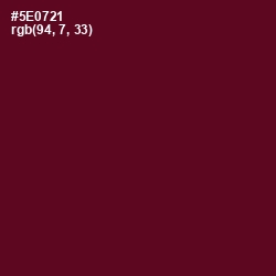 #5E0721 - Bordeaux Color Image