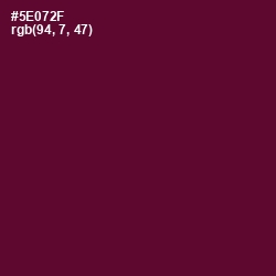 #5E072F - Bordeaux Color Image