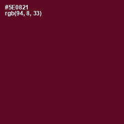 #5E0821 - Bordeaux Color Image