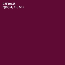 #5E0A35 - Mulberry Wood Color Image