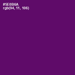 #5E0B6A - Honey Flower Color Image