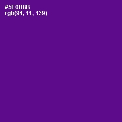 #5E0B8B - Pigment Indigo Color Image