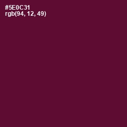 #5E0C31 - Mulberry Wood Color Image