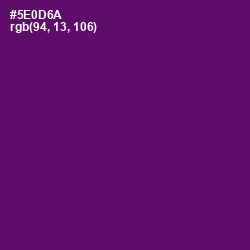 #5E0D6A - Honey Flower Color Image