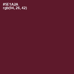 #5E1A2A - Wine Berry Color Image