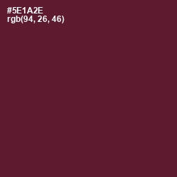 #5E1A2E - Wine Berry Color Image