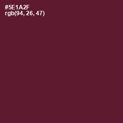 #5E1A2F - Wine Berry Color Image