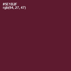 #5E1B2F - Wine Berry Color Image