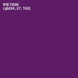 #5E1B66 - Honey Flower Color Image
