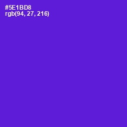 #5E1BD8 - Purple Heart Color Image