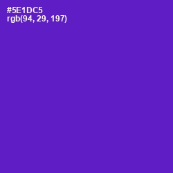 #5E1DC5 - Purple Heart Color Image
