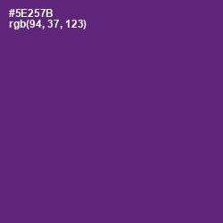 #5E257B - Honey Flower Color Image