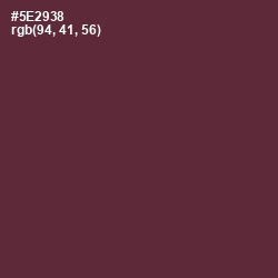 #5E2938 - Congo Brown Color Image