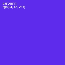 #5E2BED - Purple Heart Color Image