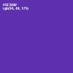 #5E30AF - Royal Purple Color Image