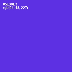 #5E30E3 - Purple Heart Color Image
